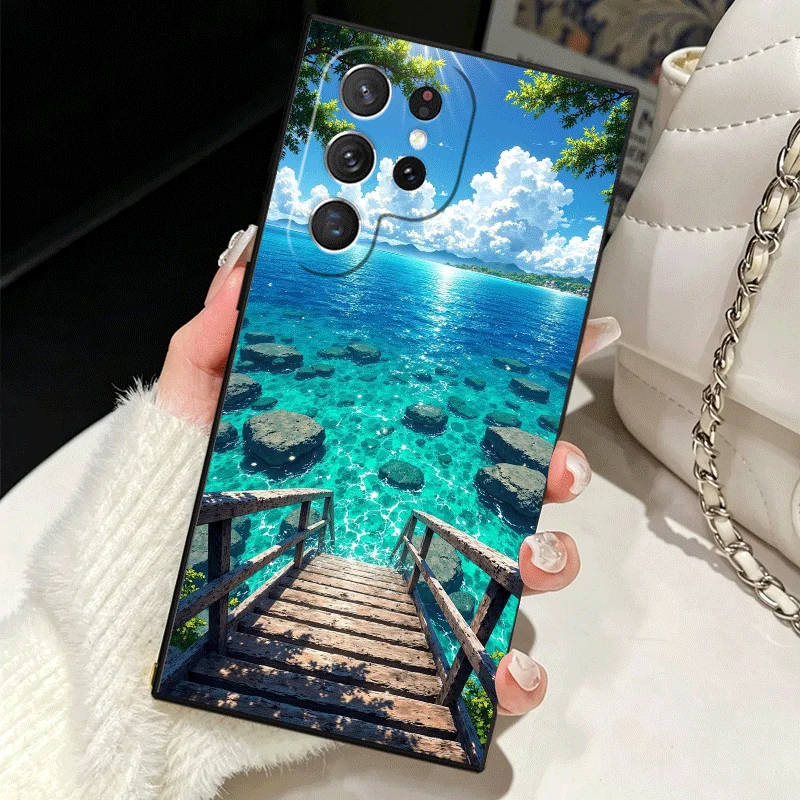 Tropical Beach Vibes Soft Silicone Phone Case