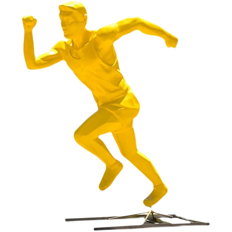 

Outdoor Abstract Frp Sports Figure Sculpture Big Decorations
