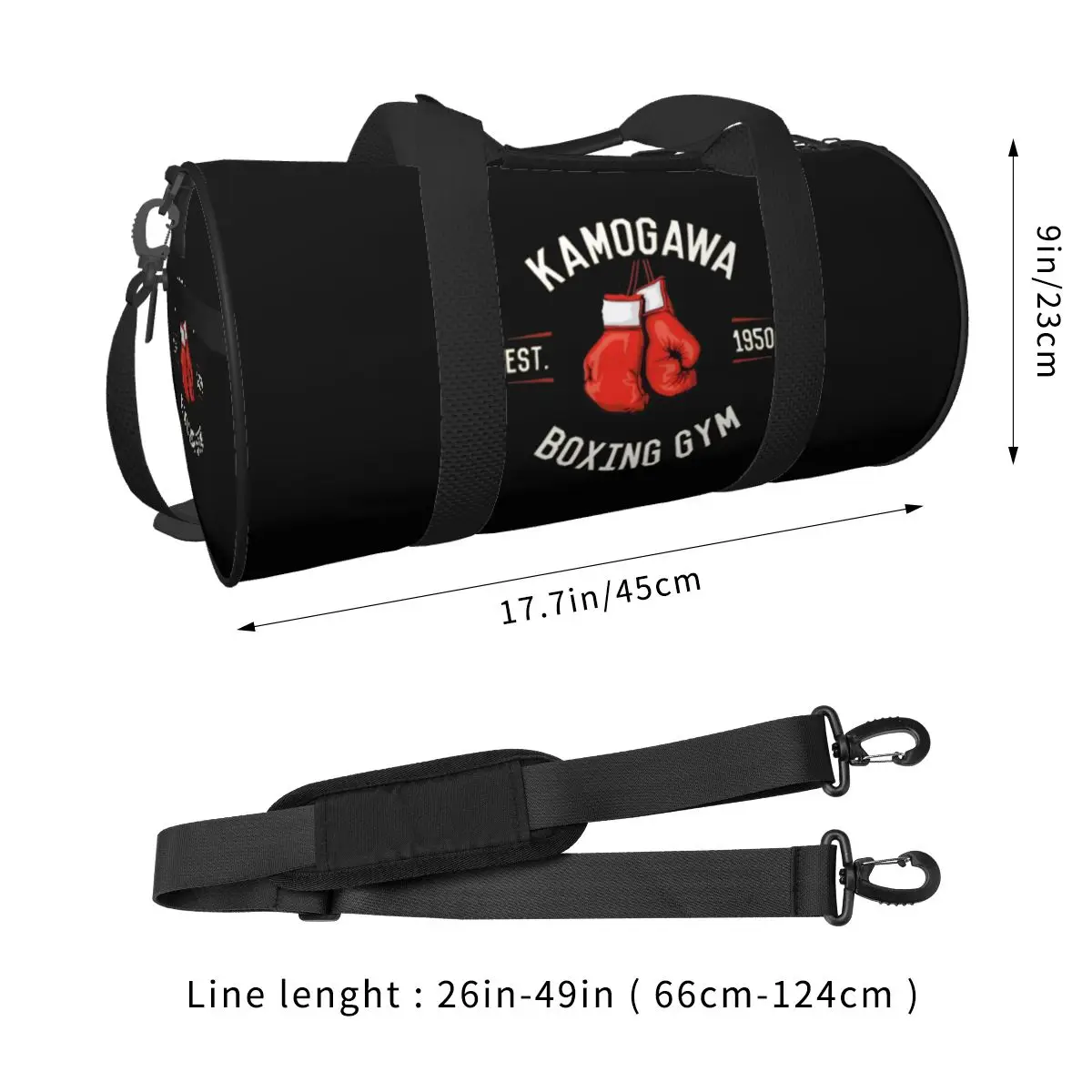 Gym Bag Boxing Kickboxing Sports Bag Large Capacity Men Oxford Pattern Handbag Graphic Training Fitness Bag 3
