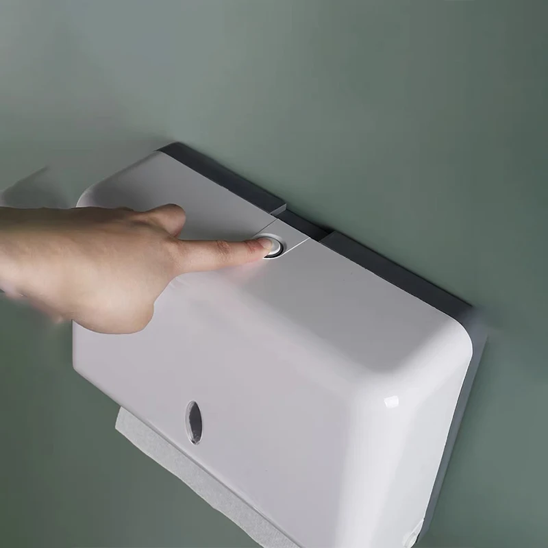 Wall Mount Paper Towel Box Universal Hotel Toilet Commercial Tissue Dispensers Punch-free Multifold Tri-Fold Paper Holder home toilet paper holder,tissue box,tissue dispenser