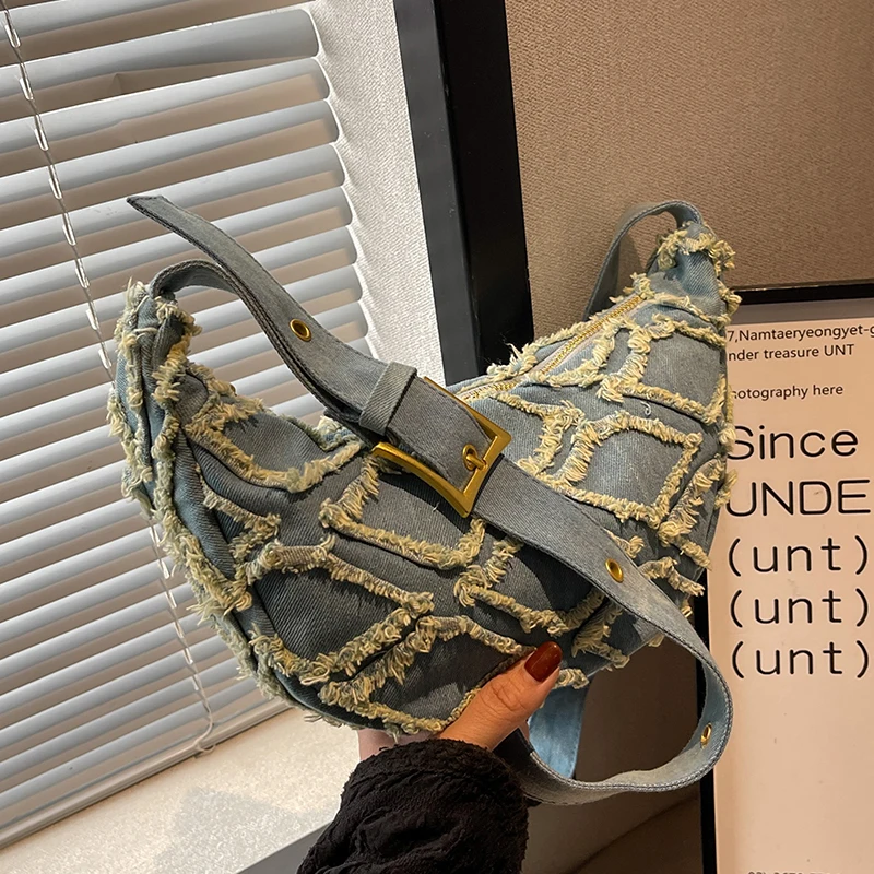 

Брендовые дизайнерские Джинсовые сумки через плечо, женская сумка и кошельки, новинка 2022, клатчи, женские сумки-мессенджеры высокого качества