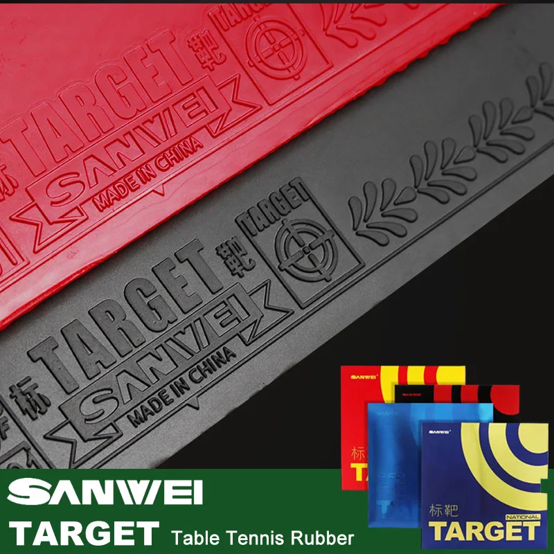 Original Sanwei Target Series Table Tennis Rubber Sticky Provincal Blue National Ping Pong Coasting Rubber with Elastic Sponge table tennis rubber