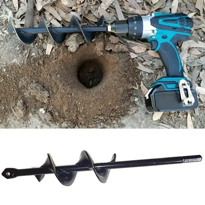 ZJT Jardinera De Pera, Taladro De Caracol, Taladro De Jardín, Broca De Tierra Para Taladro, 10