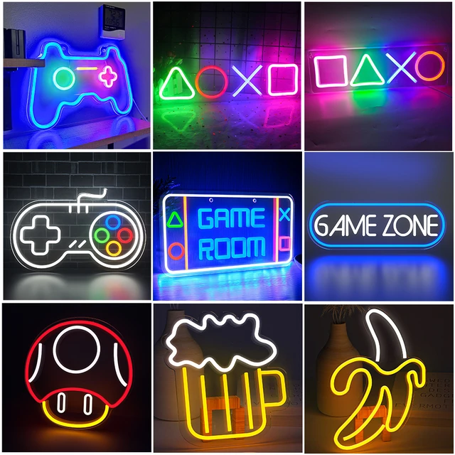 Neon Light Wall Decoration Gaming  Led Home Neon Decorations Gaming - Neon  Signs - Aliexpress