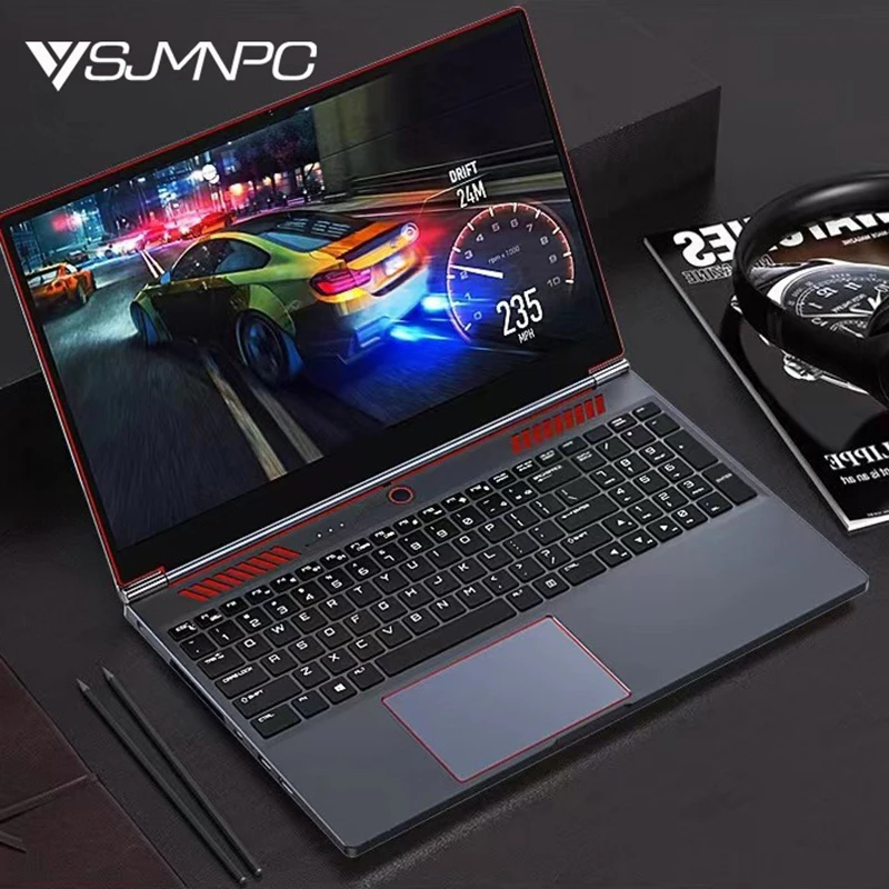 YSJMNPC Gaming Laptop Computer Intel Core i9-10885H GTX1650 4G i7-9750H 16 Inch IPS Screen 144Hz Refresh Rate RGB Keyboard WiFi 5
