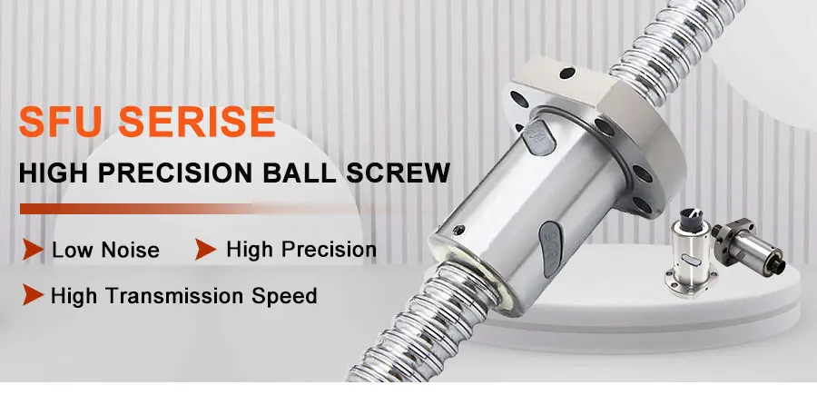 1PC Precision C7 Ball Screw Guide SFU4005 SFU4010 With BallNut Roller Ball Screw 200mm-2000mm End Machined – Detail 3