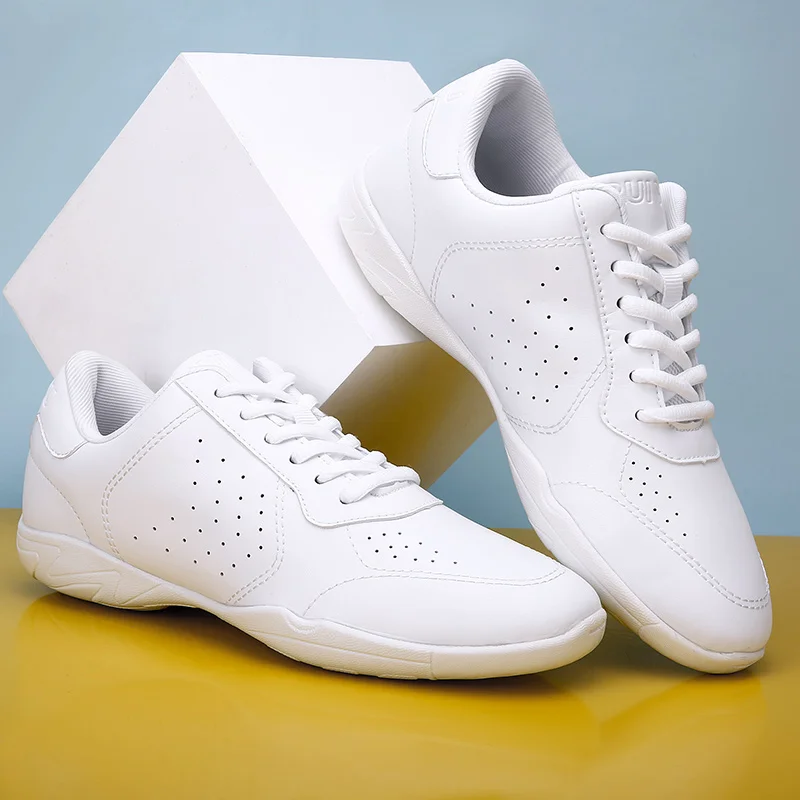 New sports shoes for parent-child ultra-fine fiber versatile women's aerobic soft sole anti slip cheerleading dance shoes for