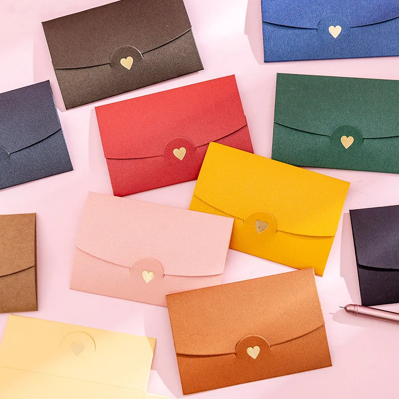 Small Greeting Card Envelope 10.5*7CM 10 Pcs/lot Love Pearlescent Paper Mini Envelopes mini envelopes