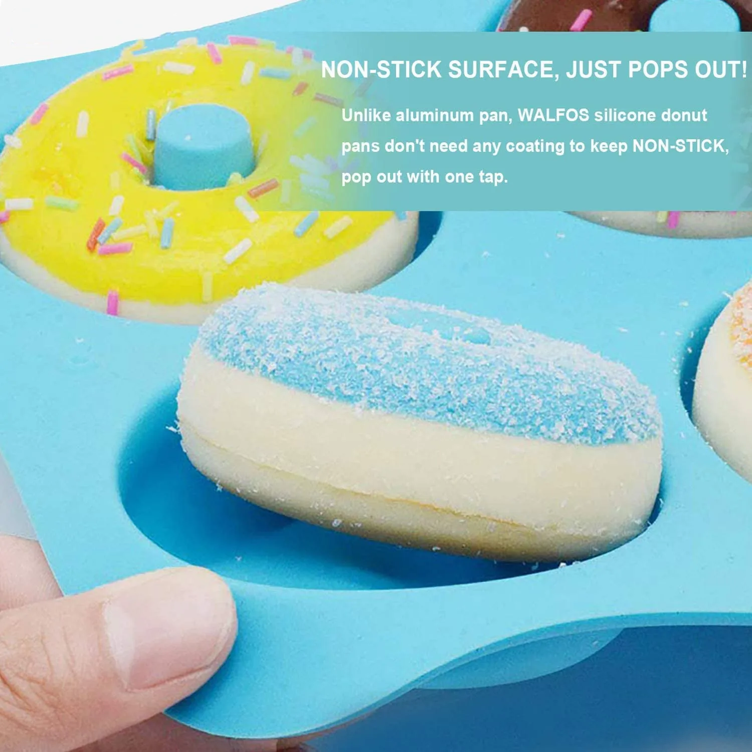 Description Picture 6 of itemNewest 2/1PC Silicone Muffins Donut Mold 6 Holes Baking Mould Non-Stick Baking Pastry Chocolate Cake Dessert DIY Bakeware Tools