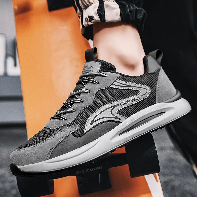 Men Trainers Comfy Sneakers Lightweight Work Shoes for Man Athletic Running Walking Shoes_voghion.com