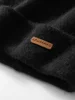 100% Cashmere 2-Layers Beanies Solid Knit Caps Unisex Hat Casual Men New Year Special Price Basic Soft Women Warm Hair Bonnet 6