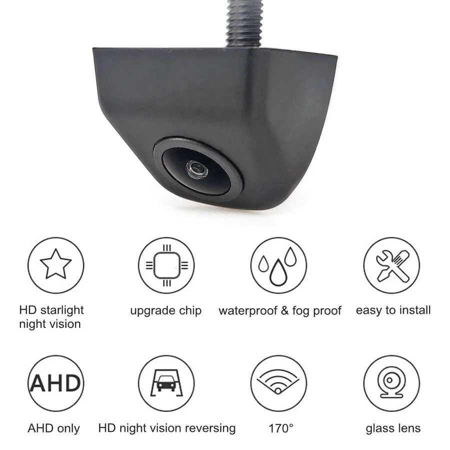 Car Display Monitor Display Car Parking Monitor DIYKIT 5inch IPS AHD Monitor 1920*1080P HD 170 Degree Starlight Night Vision Backup Camera Vehicle Reverse for Car SUV MPV RV