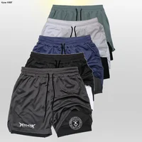 Berserk-Men's Running Shorts Quick-Dry Fitness Double Layer Shorts Men Anime Sport Workout Training Bodybuilding Short Pants 1