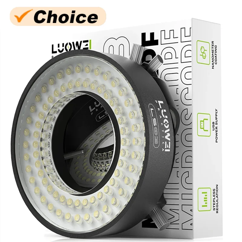 Ultra-Bright LED Microscope Light Source with Anti-Glare Technology