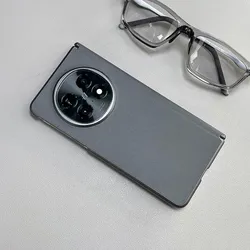 Ultra - Thin Matte Artificial Leather Case for OPPO Find N5 (GRAY)