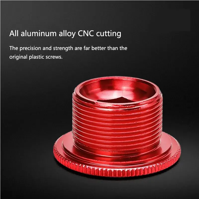 Bike Crank Cover Crank Screw Aluminum Alloy Compatible With Himano IXF M19 Mountain Bicycle M18 M20