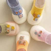 Baby Floor Shoes and Socks Non-slip Soft Sole Breathable Spring and Summer Fashion Cute Baby Indoor and Outdoor Walking Shoes 2