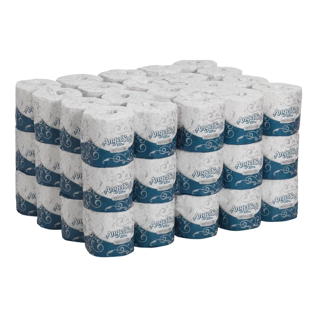 by  2-Ply Embossed Toilet Paper, 45 Rolls (5 Packs of 9