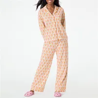 Roller Rabbit Monkey Pajamas Preppy Pjs Cute Pj Pants Sets For Women Y2k Long Sleeve Pajamas Set 2 Piece Loungewear - Image 3