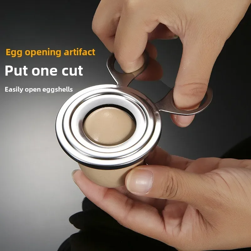 Kitchen Manual Gadget Egg Shell Opener Stainless Steel Egg Shell Cutter Eggshell Opener Mini Scissors Tools for cooked Eggs