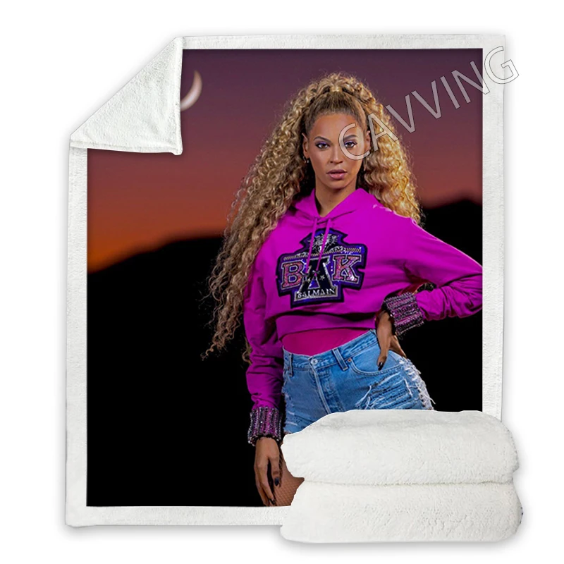 

Beyonce 3D Printed Sherpa Blanket Rectangle Blanket Textiles Fleece Wearable Blanket Throw Blanket Home Decor P02