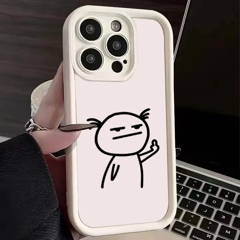 Cartoon Stickman Soft Shockproof Phone Case