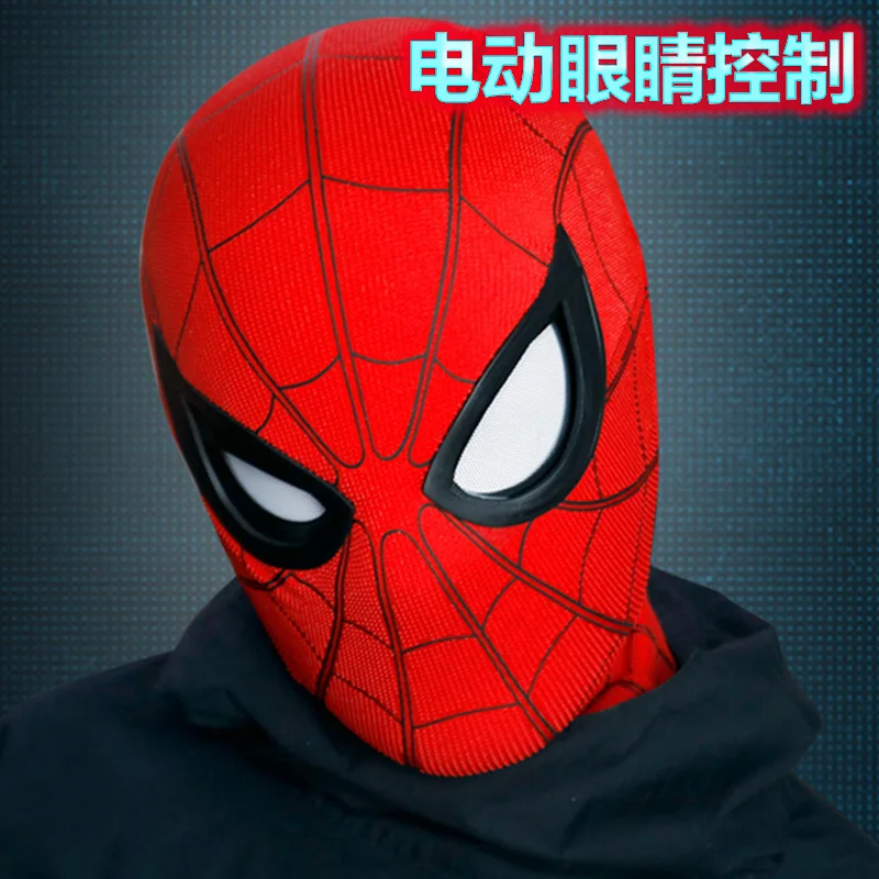 Acrobatiek gat omroeper 1:1 erweiterte Spiderman Beweglichen Elektro Maske Helm Auge Sensing Maske  Monokulare Fernglas Control Cosplay Halloween Dressing| | - AliExpress
