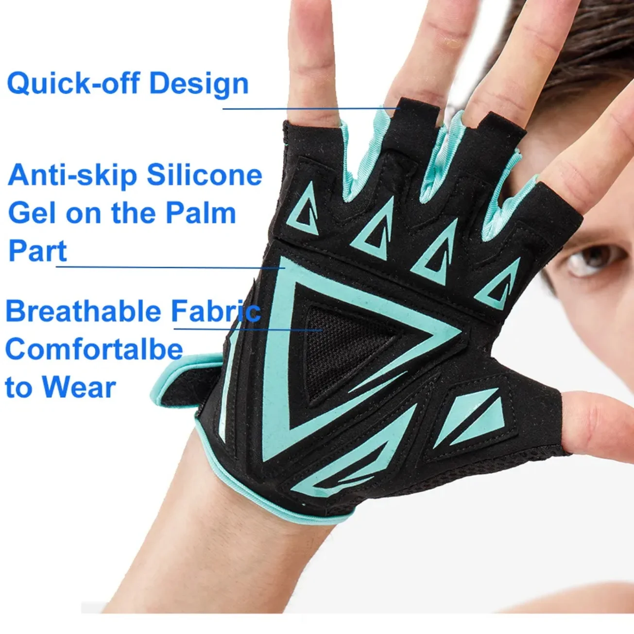 Breathable Anti-Slip Gym Gloves 2