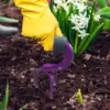Hand Tiller Comfortable Handle Porch Yard Garden Claw Cultivator Soil Loosener for Farm Weeding Loosening Cultivating Planting 1