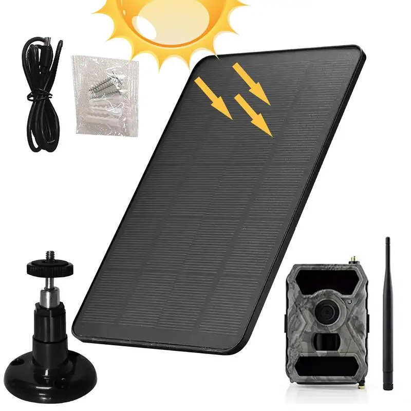 

Outdoor Waterproof 3W 5V Solar Charger Solar Panel For Ring Doorbell 1.2M Cable 360 Mounting Bracket Multipurpose Solar Panel