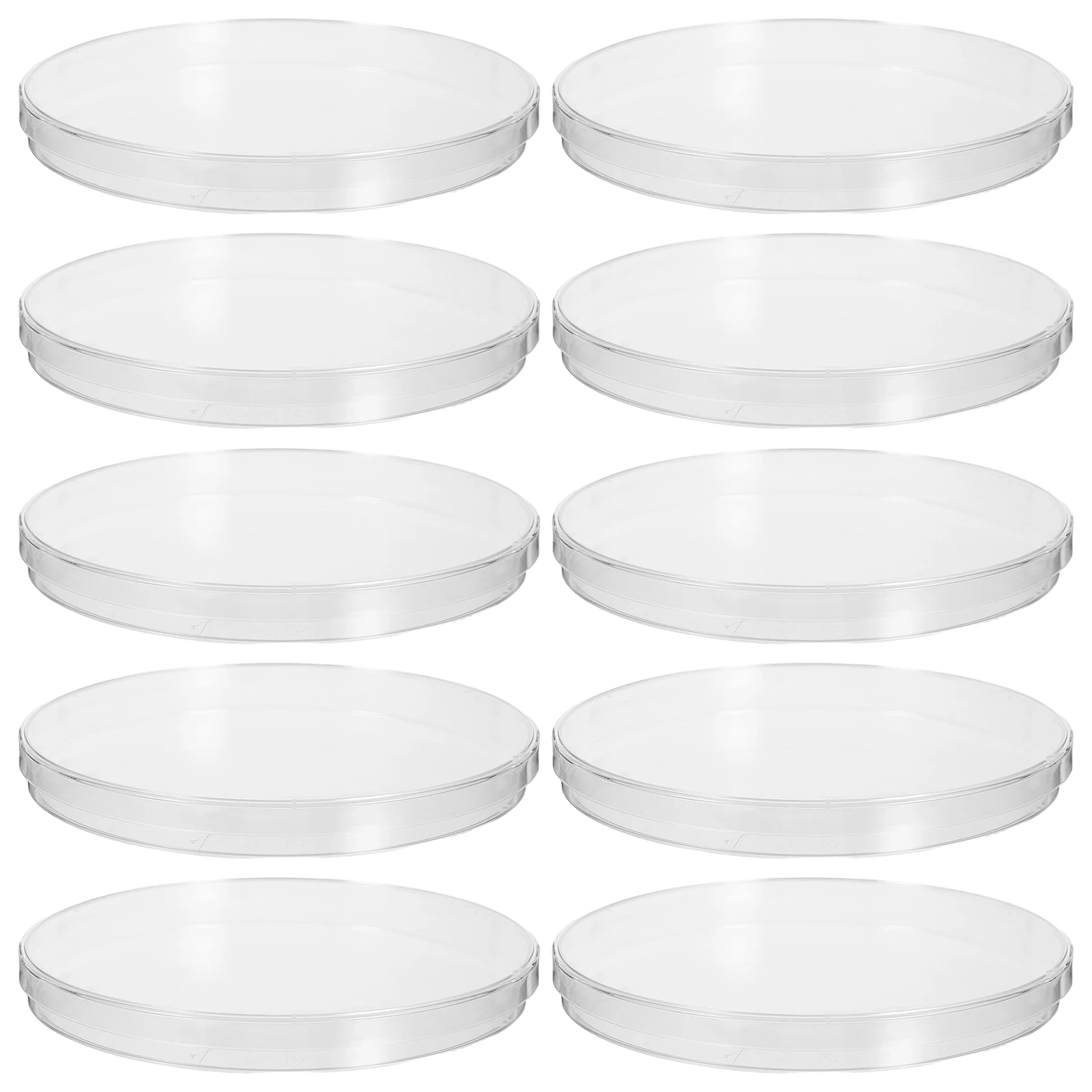 10pcs Plastic Petri Dishes with Lid 14.3cm Diameter x 1.6 cm Deep Petri Plates Tissue Culture Plate for Lab Science Experiment