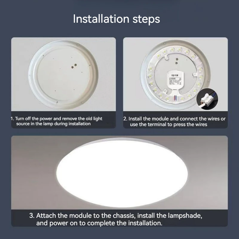 LED Panel 220V 6500K Round LED Module 16W 21W 45W 80W For Ceiling Lamp Replacement LED Light Panel High Brightness Modules 4