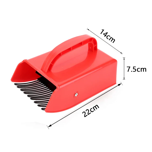 Labor Saving Berry Harvester: Scoop Blueberry & Huckleberry Picker with Metal/Plastic Comb, Garden Berry Picking Rakes 6