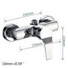Bathroom Shower Faucets Mixing Valve Zinc Alloy Shower Mixer Wall Mounted Water Control Valve Home Improvement Parts 6