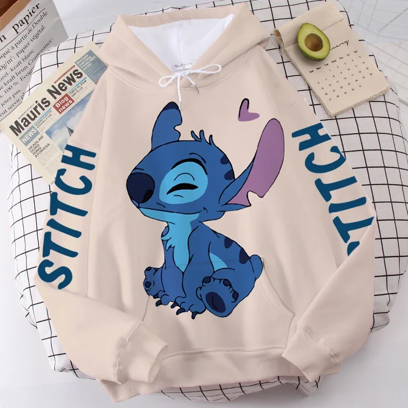 thumbnail image 1 of Sudadera con capucha de Disney para mujer, sudadera de dibujos animados con letras de monstruo y Ángel, jersey bonito Harajuku Unisex con bolsillo, 1 of 5