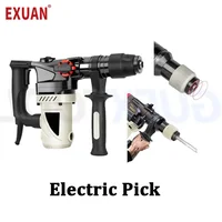 Electric Hammer Slotting Wall Floor Shock Absorption Demolition Concrete Decoration Curtains Impact Drill Electric Pickaxe ﻿ 1