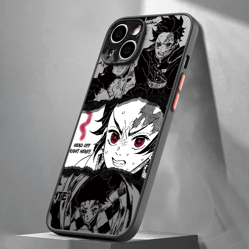 Demon Slayers Tanjirou & Nezuko Transparent Hard Phone Case