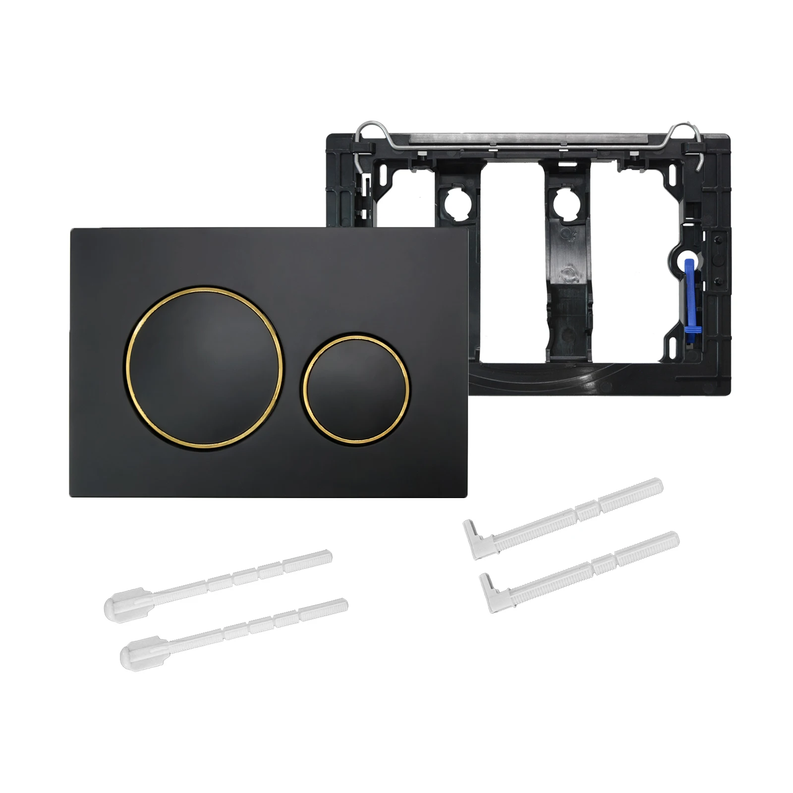 Flushing Plate with Flush Lever Set and Mounting Frame Fits Geberit Sigma 20 Actuator Plate Spare Parts Dual Flush 1 Piece flushing plate set