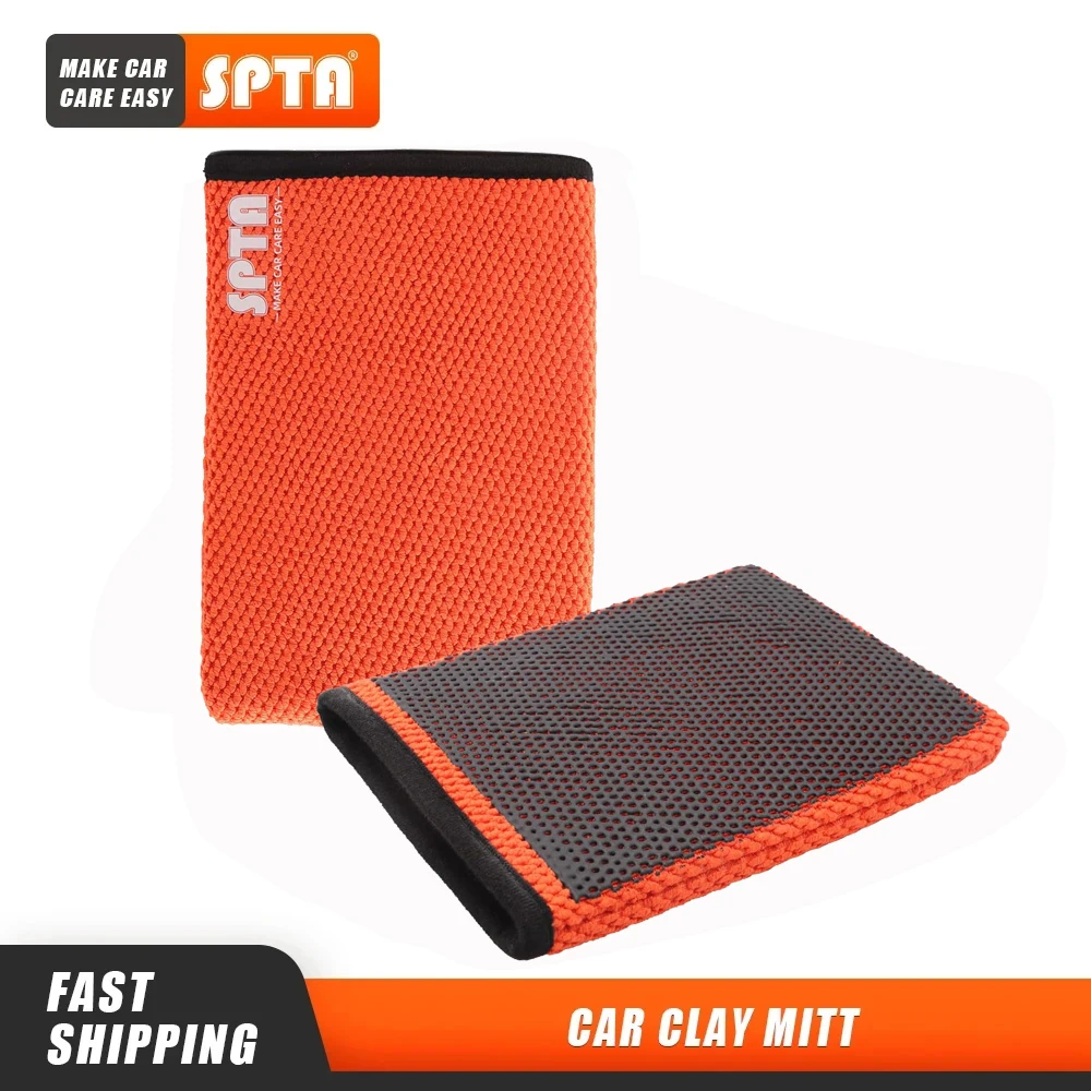 1PC SPTA Clay Bar Mitt Glove Detailing Cleaning Towel Cloth Car Wash Quickly Removes Debris from Your Paint Glass Wheels