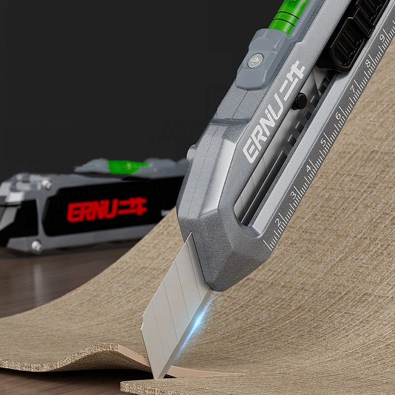 Box Cutter Utility Knife Cutting Knife Art Knife Box Opener Aluminum Alloy Multifunctional Art Knife Thickened Wallpaper Knife Industrial Grade For Home School