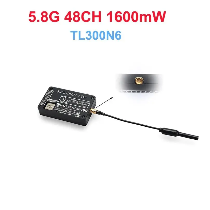 

TAROT-RC 5.8G 48CH 1.6W Image Transmission PAL/NTSC 7-36V DC MMCX Antenna For RC FPV Long Range Racing Drone Quadcopter TL300N6