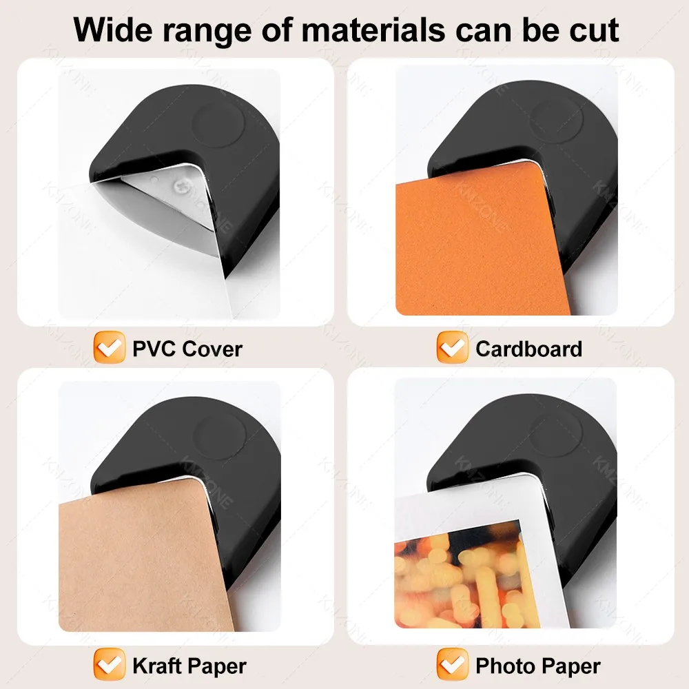 Office Bidirectional A4 A5 Guillotine Paper Cutter withPull-out for Photo Coupon Craft Paper Lightweight & Hole Corner Puncher