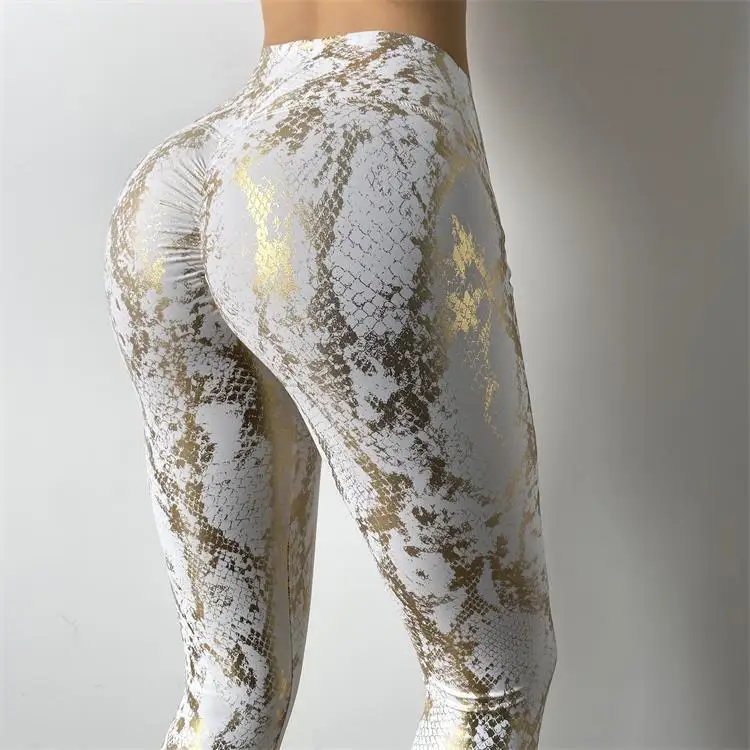 Snake Printed Yoga Pants