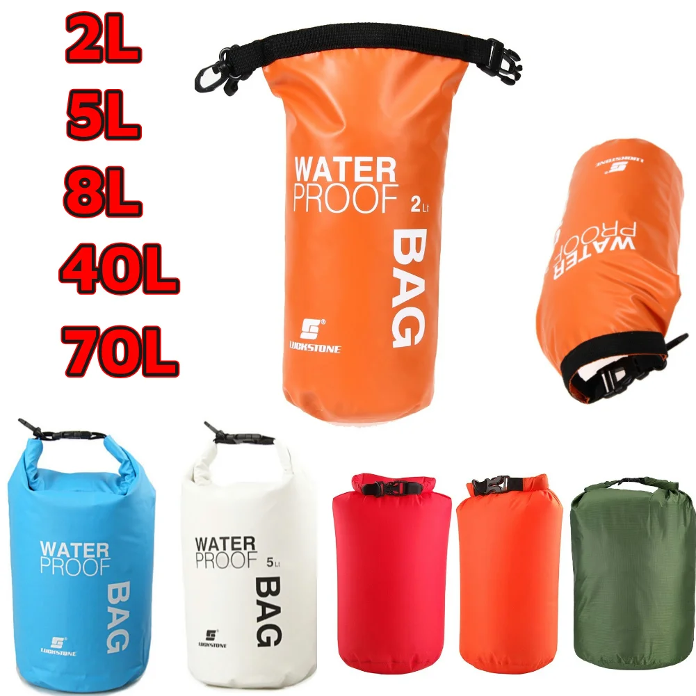 Waterproof Dry Bag 2-40L for Swimming Outdoor Activities
