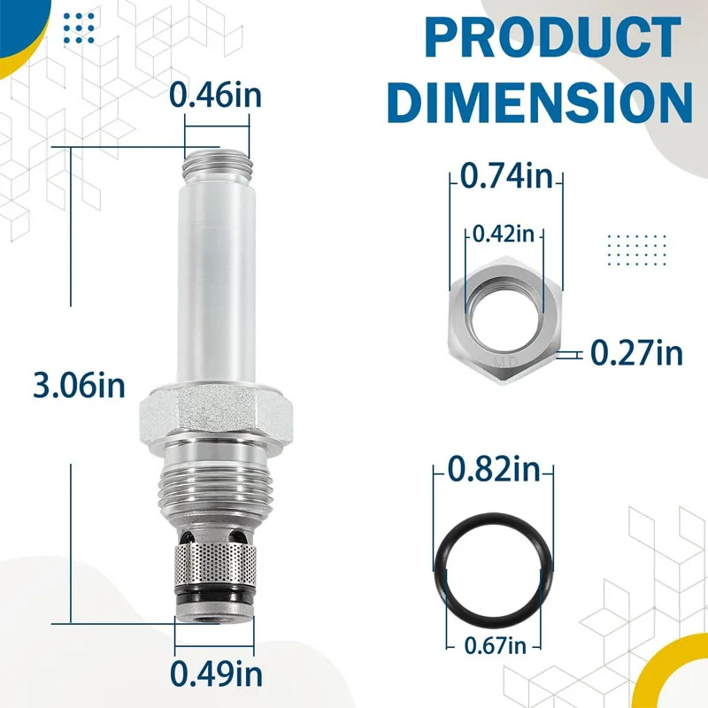 DSV-080-2NCP-N Solenoid Cartridge Valve VF-4009, Normally-Closed, Two-Way, Two-Position, Pilot-Operated Solenoid Valve