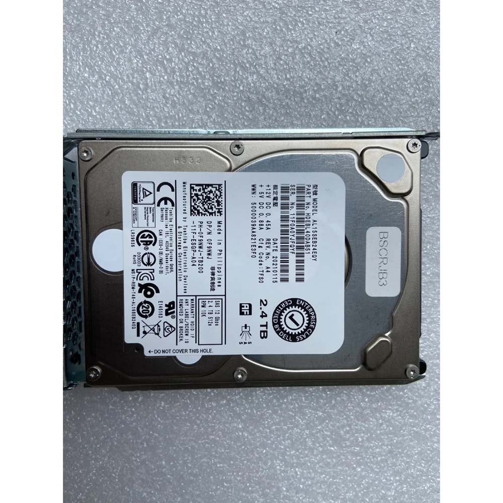 2.4Tb Per Dell R730 R740 Al15Seb24Eqy 2.4T 10K Sas 2.5 Muslimf9Nwj Server Hard Disk