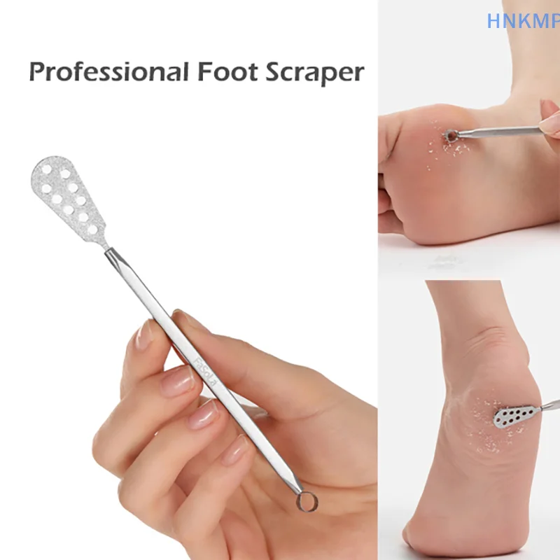 

1PC Professional Foot Scraper Stainless Steel Foot Care Pedicure Scraper Portable Exfoliating Tool