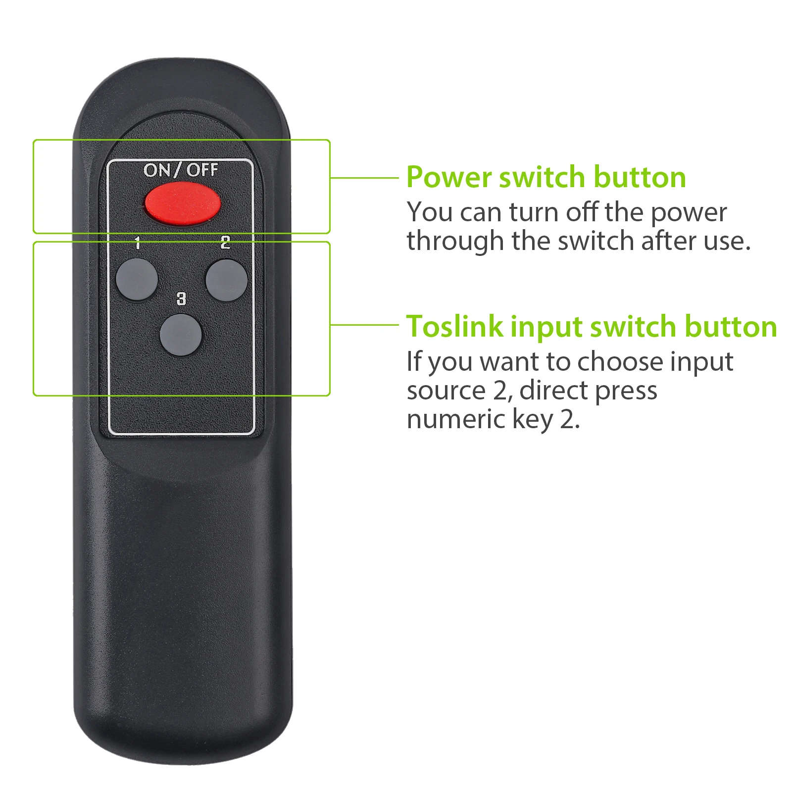 LiNKFOR 3 Ʈ  ó, 2  Spdif Toslink    й 3 In 2 Out, IR   ġ 