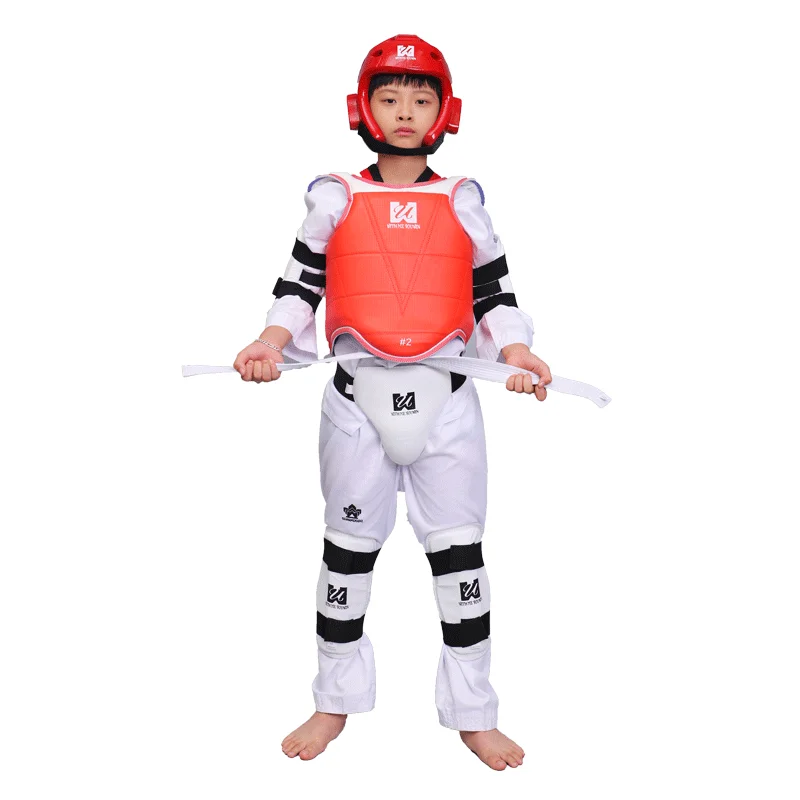 Taekwondo Chest Guard Body Back Protection Men Women Kids Children Martial Arts Sparring Gear Fitness Gear Set