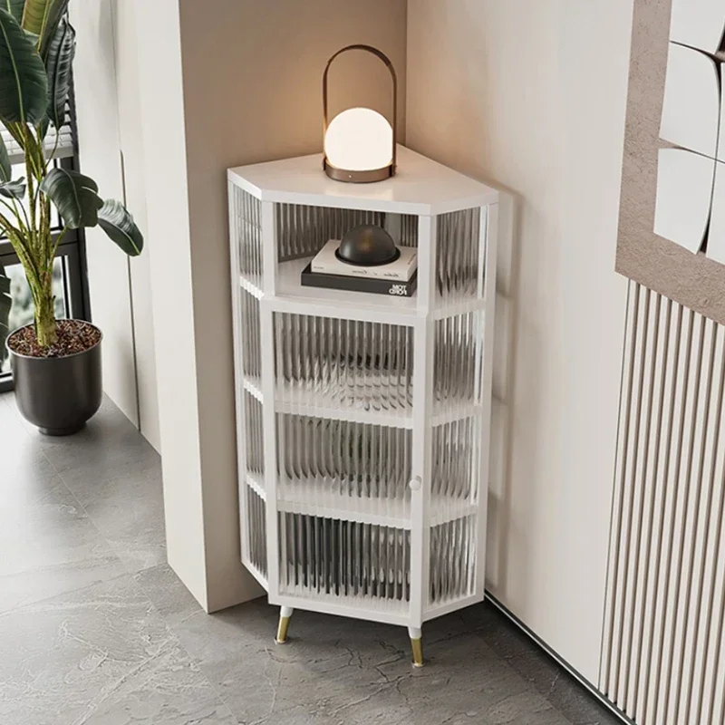 Cupboard Mini Corner Glass Cabinet et Colorful Floting Holder Bar Counter Liquor Hotel Furniture